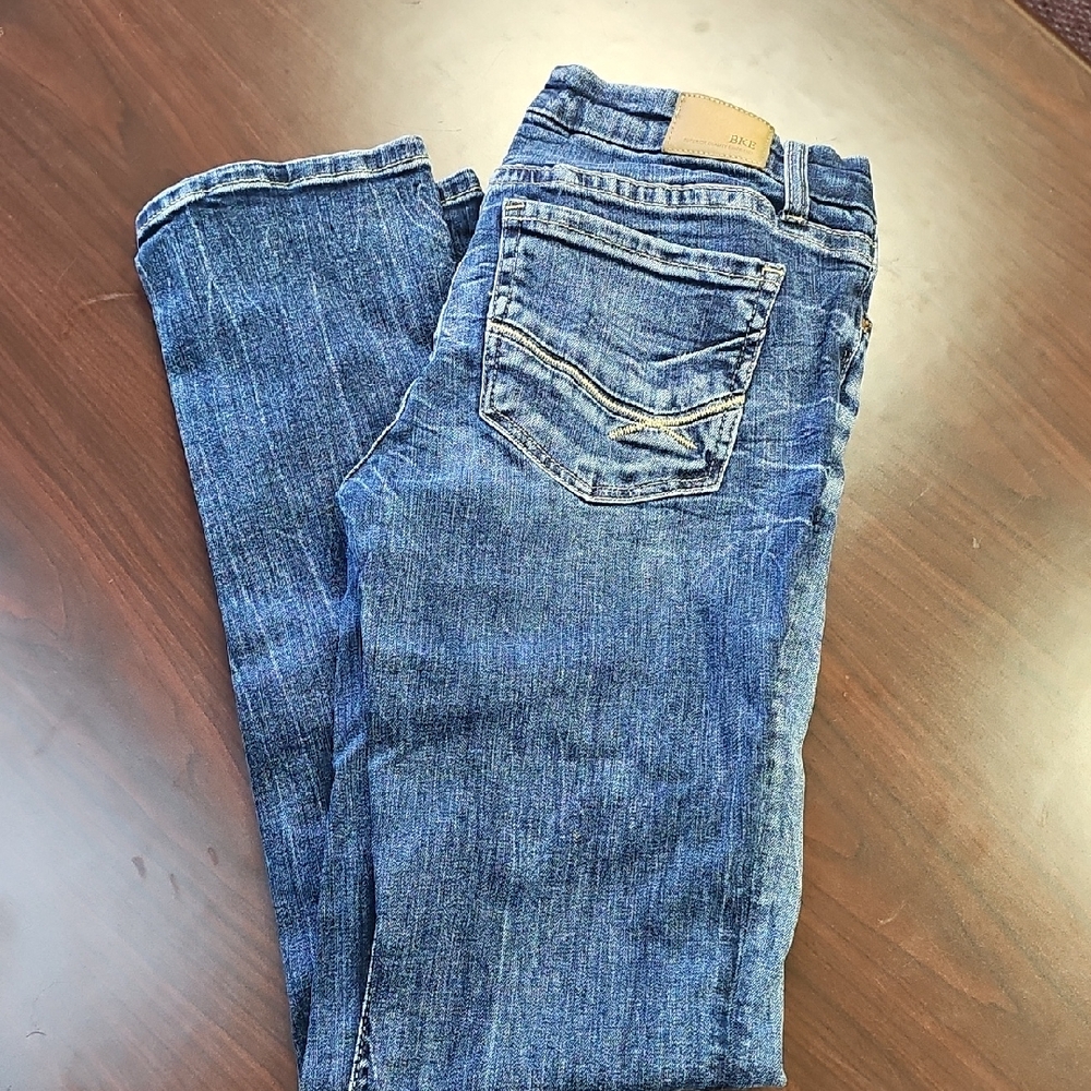 BKE Blue Straight Leg Jeans with Classic Denim Style